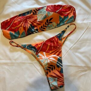 SHEIN Tropical Floral Bikini Set